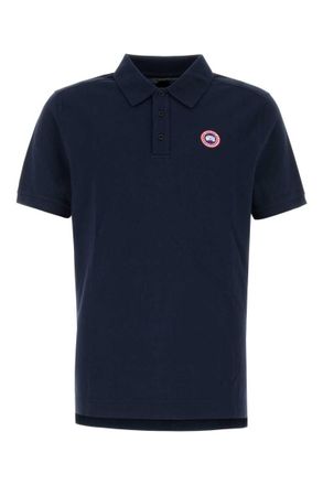 Canada Goose Navy Blue Beckley Solid Polo T-shirt