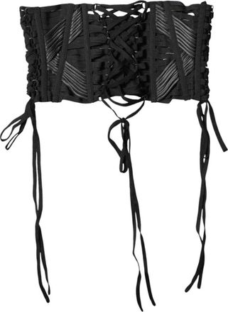 Dolce & Gabbana Corset Riem - Dames - Riemen - Zwart - S - Katoen - Accessoires