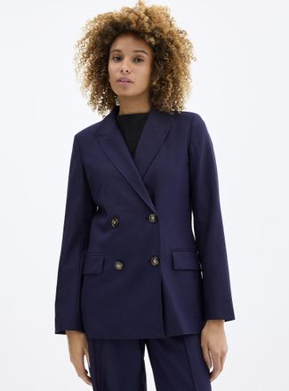 Contemporaine Womens Long double-breasted Blazer Jacket