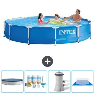 Intex Piscina Con Estructura Redonda - 366x76 Cm - 7-piezas Scb1