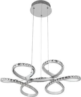 Fabrilamp Fabrilamp - Colgante Dragon 1x48w Led 4800lm 4000k Al.reg.xd.52cm Cromo Con Cristal