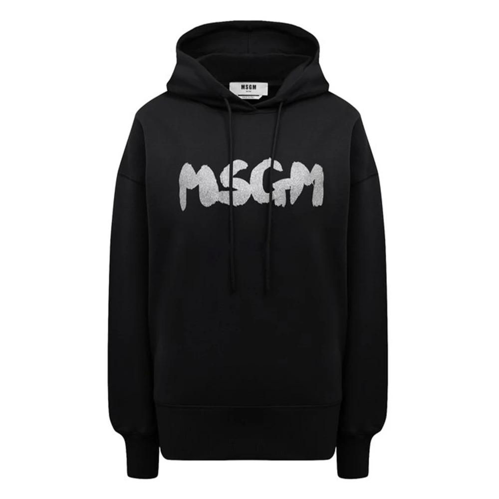 【送料&関税込】MSGM Tonal Logo Black Hoodie MSGM Hoodie - black - Zalando.co.uk