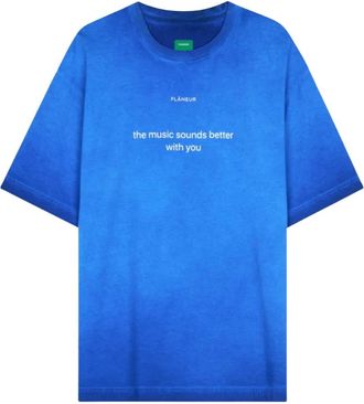 Flaneur Fl&acirc;neur, Tops, Heren, Blauw, XS, Katoen, With You T-Shirt