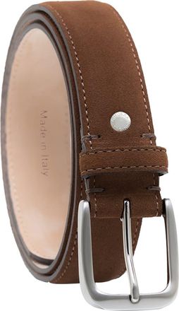 Ghurka Handcrafted in Italy Genuine suede leather belt in Chestnut at Nordstrom, Size 36