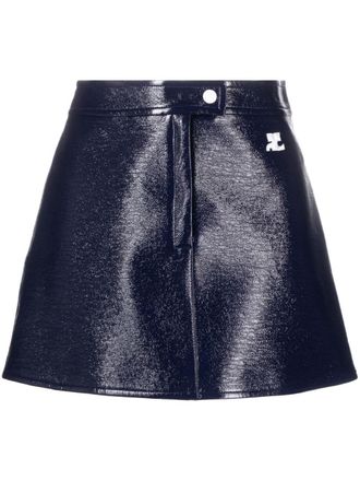 Courr&egrave;ges Rok met logopatch - Blauw