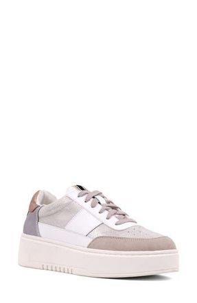 Shushop Oriana Platform Sneaker in Silver Snake at Nordstrom Rack, Size 8
