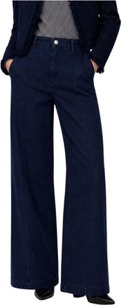 Kocca Jeans, Dames, Blauw, XL, Katoen, High-Waist Wide Jeans
