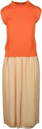 Alysi Kleedjes, Dames, Oranje, M, Katoen, Katoenen Coördinatie Set