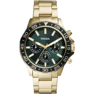 Fossil Mens Bannon Multifunction Gold-Tone Stainless Steel Watch, 45mm at Nordstrom Rack