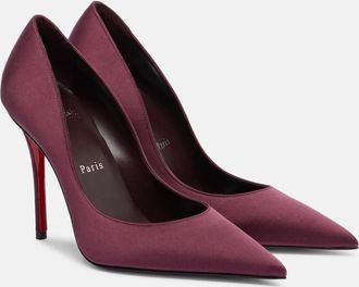 Christian Louboutin Miss Z 100 cr&ecirc;pe satin pumps