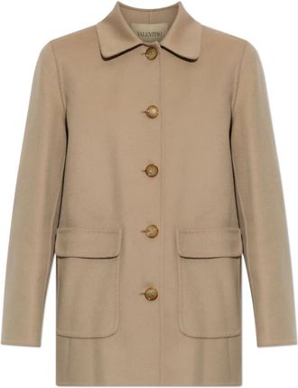 Valentino Garavani Jassen, Dames, Beige, 2Xs, Wol, Woljas Met Zakken