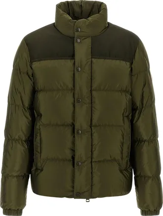 Moncler Virolais Puffer Jackets Verde-Uomo