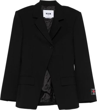 Msgm Blazer con bottoni - Nero