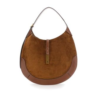 Polo Ralph Lauren Brown Leather Shoulder Bag - female - Polo Ralph Lauren - Shoulder Bags - Brown - ONE SIZE - Bags