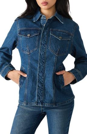 Steve Madden Parc Denim Jacket in Midnight Blue at Nordstrom, Size X-Small