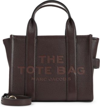 Marc Jacobs Dark Brown The Leather Small Tote
