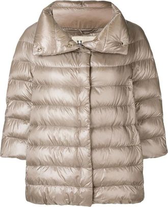 Herno Lichtgewicht donsjack - Dames - Winterjassen - Bruin - S - Nylon - Jassen