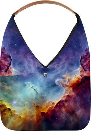 Generic Stars Nebula Reusable Lightweight Grocery Bags - Foldable Into Compact Pouch, Washable & Sturdy, Multipurpose for Shopping and Travel