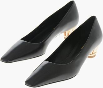 Ferragamo Leather Pumps ALESSYA With 4cm Cage Heel size 35