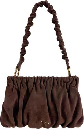 Marni Borsa a Spalla Ruched - - Bags - Donna - Marrone - ONE SIZE