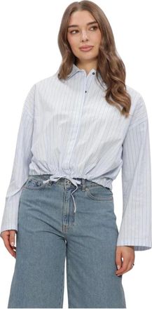Drykorn Fionel Blouse - Dames - Blouses & Shirts - Blauw - Maat: L