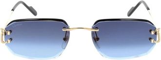Cartier Stijlvolle zonnebril met uniek ontwerp - unisex - Zonnebrillen - Geel - ONE Size - Accessoires