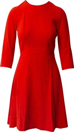 Sandro Sandro Requiem Open-Back Mini Dress in Red Viscose
