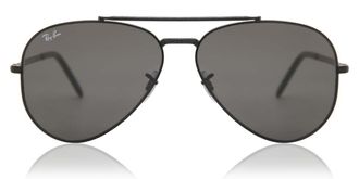 Ray-Ban RB3625 New Aviator 002/B1 Mens Sunglasses Black Size 58