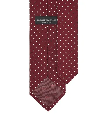 Emporio Armani Silk Jacquard Necktie - Red