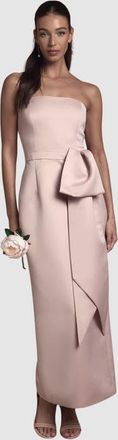 Coast Bandeau Bow-Waist Maxi Dress in Blush at Nordstrom, Size 10