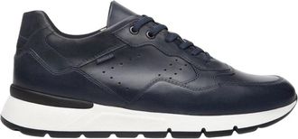 Nero Giardini Delavato Leren Sneakers - Heren - Sneakers - Blauw - 41 EU - Leer - Schoenen