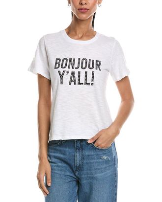 Cinq &agrave; Sept Heatset Bonjour Yall Shrunken T-Shirt