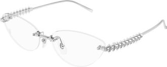 Cartier Glasses, female, Gray, Size: 57 MM Ct0565O 002 Optical Frame