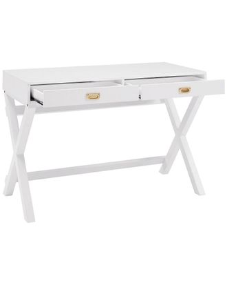 Linon Discontinued Linon Peggy White Writing Desk