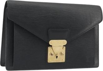 Louis Vuitton Pre-owned Vintage Epi Clutch Bag - Dames - Vintage Clutch - Zwart - ONE Size - Leer - Vintage