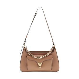 Coccinelle Shoulder Bags, female, Brown, Size: ONE SIZE Leather Shoulder Bag