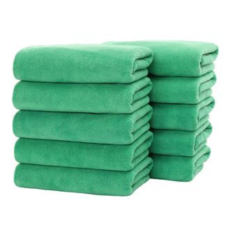 OEM Toallas De Sal&oacute;n, Paquete De 10 (no Resistentes A La Lej&iacute;a, 30 X 70 Cm) Toallas De Microfibra Ultrasuaves Y Absorbentes Para Sal&oacute;n, Manos, Gimnasio, B