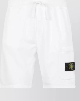 Stone Island cargo bermuda shorts cotton elastic waistband