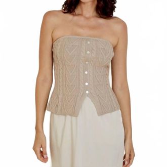 dh New York Aubrey Top In Nutmeg