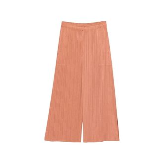 Issey Miyake Wide Trousers, female, Brown, Size: XL Pant Pleats Please