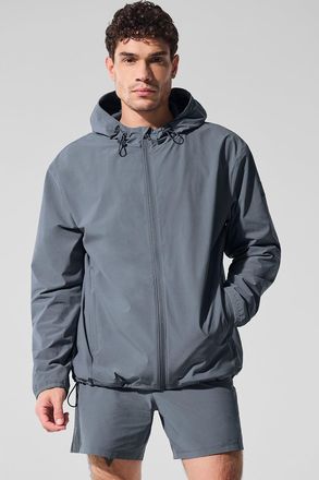 Alo | Performance On-The-Go Jacket in Steel Grey, Size: 2XL