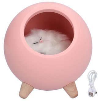 OEM Bonita L&aacute;mpara De Noche Con Dise&ntilde;o De Gato, Con Atenuaci&oacute;n Sin Contacto, Iluminaci&oacute;n Suave, Ideal Para Dormitorios, Escritorios Y Habitaciones Infanti