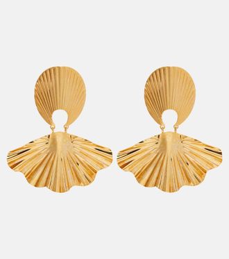 Jennifer Behr Nerissa gold-plated drop earrings