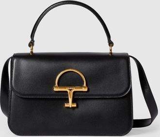 Gucci Siena Medium Top Handle Bag, Black, Leather