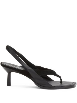 3.1 Phillip Lim 68mm slingback leather sandals - Black