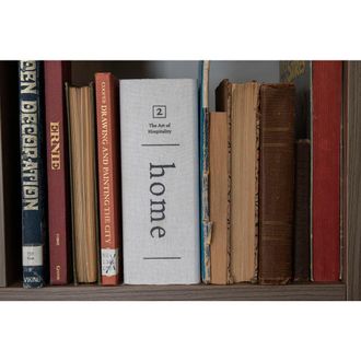 Foreside Home And Garden Faux Book 8x6 Lidded Decorative Wood Storage Box in White at Nordstrom