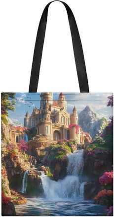 Generic Castle Tote Bag for Women Men Shoulder Bags Purses Pouch Handbags