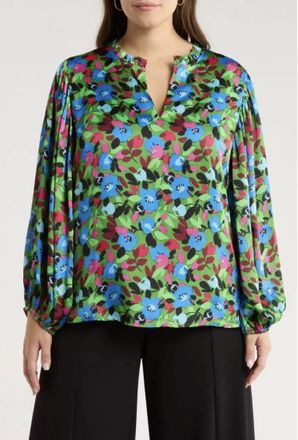 Sugarlips Destine Floral Top In Green