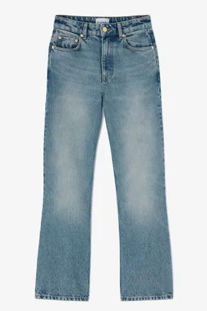 Ganni Blue Tint Rigid Betzy Jeans - Size 24W/33L Organic Cotton