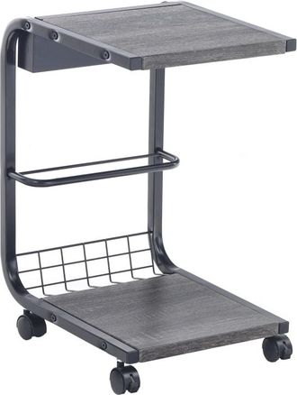 Oresteluchetta Carro multifuncional en acero negro cm. Al.55 x p.32 x l.38.5